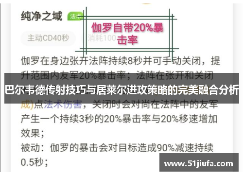 巴尔韦德传射技巧与居莱尔进攻策略的完美融合分析